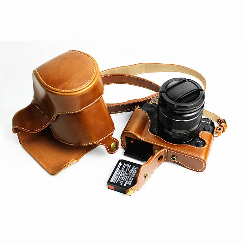 Чехол для портативной камеры PU кожаный чехол Fujifilm Fuji X T1 XT 1 XT1 SLR с отверстием