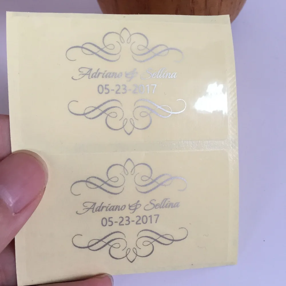 

CLEAR Square Personalized MONOGRAM CANDLE Labels stickers for Wedding Anniversary Party Favors Envelop seals