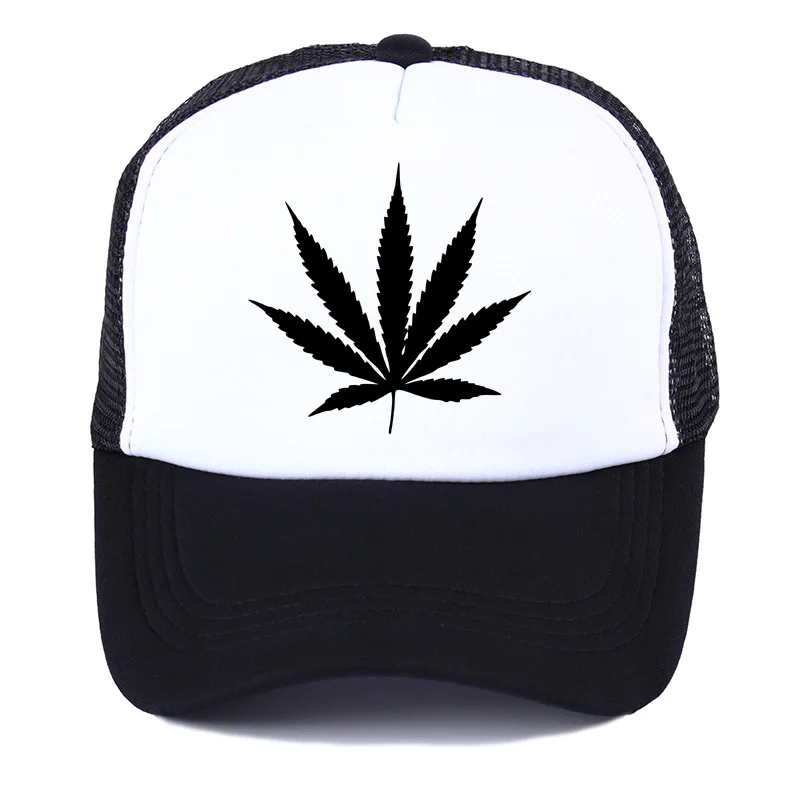 2019 летняя бейсболка с изображением сорняка кепка Кленовым листом сетчатая Кепка