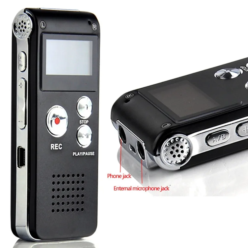 Portable Mini Digital Voice Recorder 8gb MP3 Dictaphone for Telephone Usb Flash Drive Pendrive Pen with Audio Player | Электроника