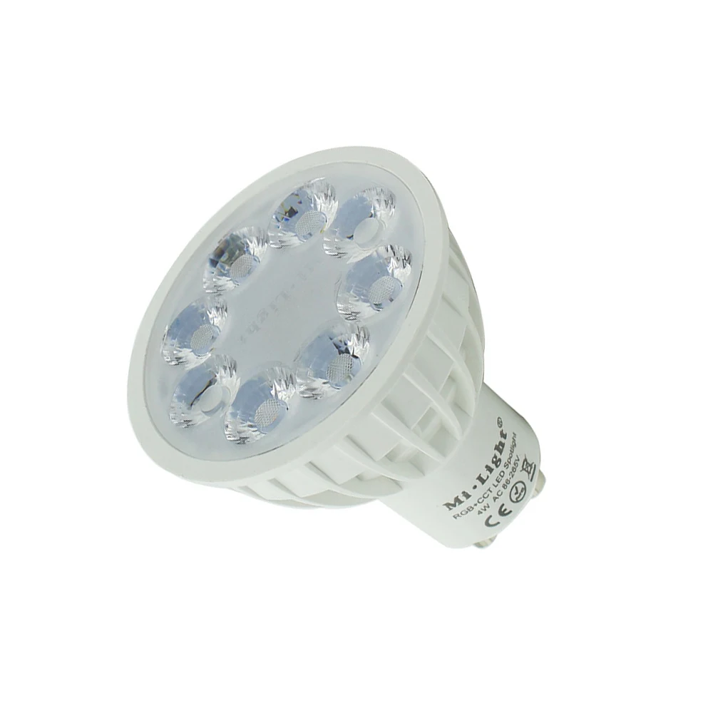 2 4G Gu10 4W Светодиодная лампа AC85 265V Mi светильник RGB + CCT Led IBX1 удаленный Wifi RGBW