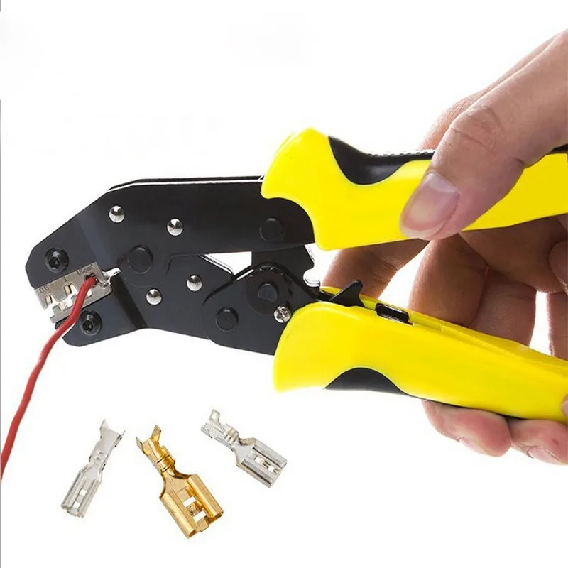 

Ratchet Wheel Plier Save Effort Terminal Crimping Press Plier Hand Tool Perfect for Electricians Maintainers Multi-function Pl