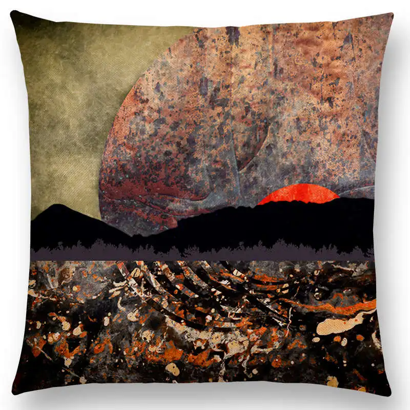 Горячая Распродажа Солнце Луна День Ночь небо горы за пределами Пустыни огромные