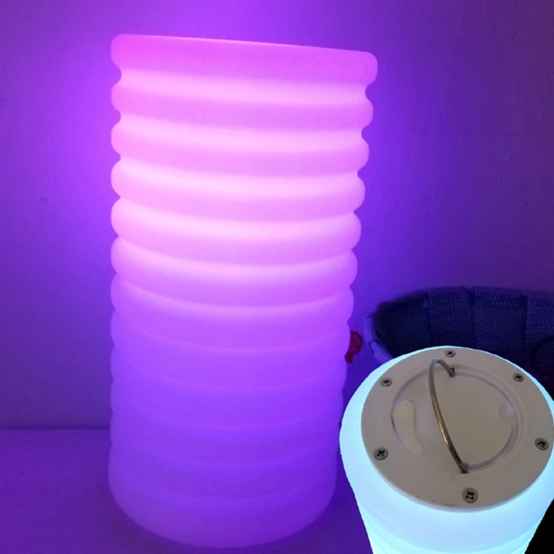 D11*H20cm Led Table Lamps Rechargeable Cordless Outdoor LED Lighted Color Changing Plastic Remote Control vanity light 20pcs/Lot | Освещение