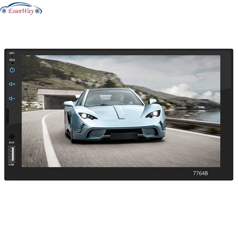 7764B Авто Радио 7 &quotсенсорный экран Аудио MP3 MP4 MP5 плеер AUX USB Авторадио Bluetooth
