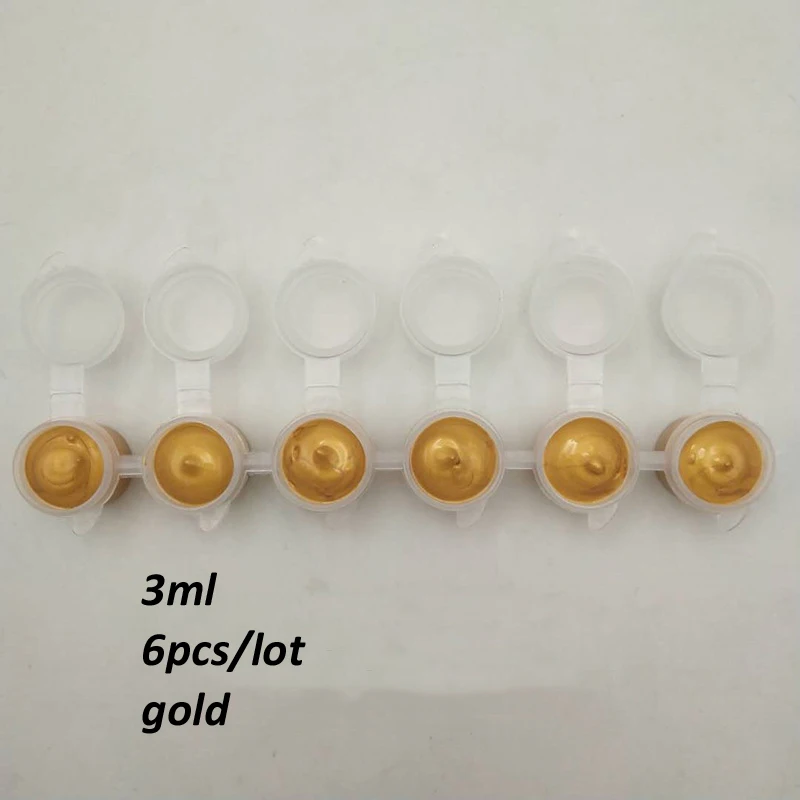 gold Advance акриловые краски пигмент набор для DIY Одежда Текстиль Ткань ручная роспись стены штукатурка рисунок золото/серебро/бронза - Цвет: gold