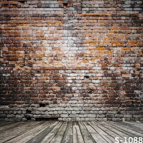 Фон для фотосъемки со старой кирпичной стеной из виниловой ткани специальный