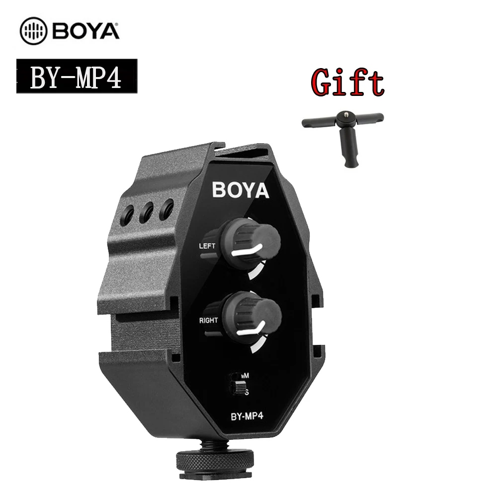BOYA BY MP4 2 канальный аудиоадаптер с монофокальным и стереопереключателем двойной