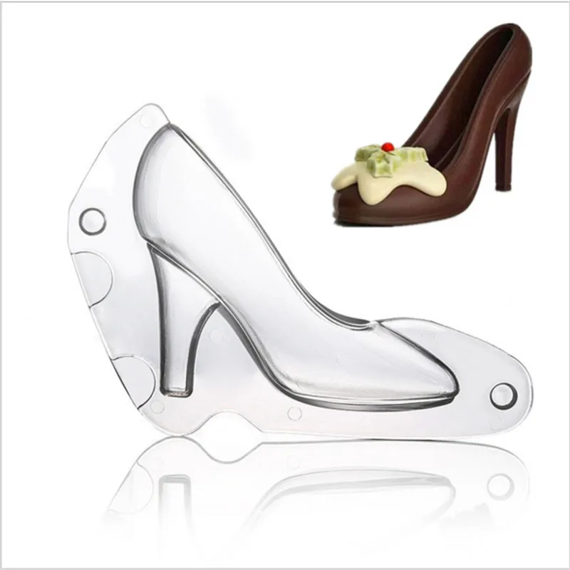 Формочка для торта Fondant обувь на высоком каблуке из поликарбоната ПК шоколада