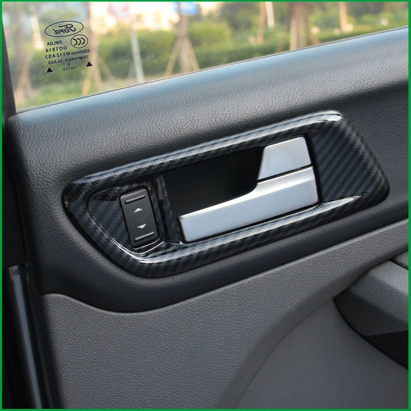 Для Ford Focus MK2 2009 2010 2011 внутренняя дверная ручка чаша рамка крышка наклейка с блестками отделка автозапчасти аксессуары для стайлинга автомобилей