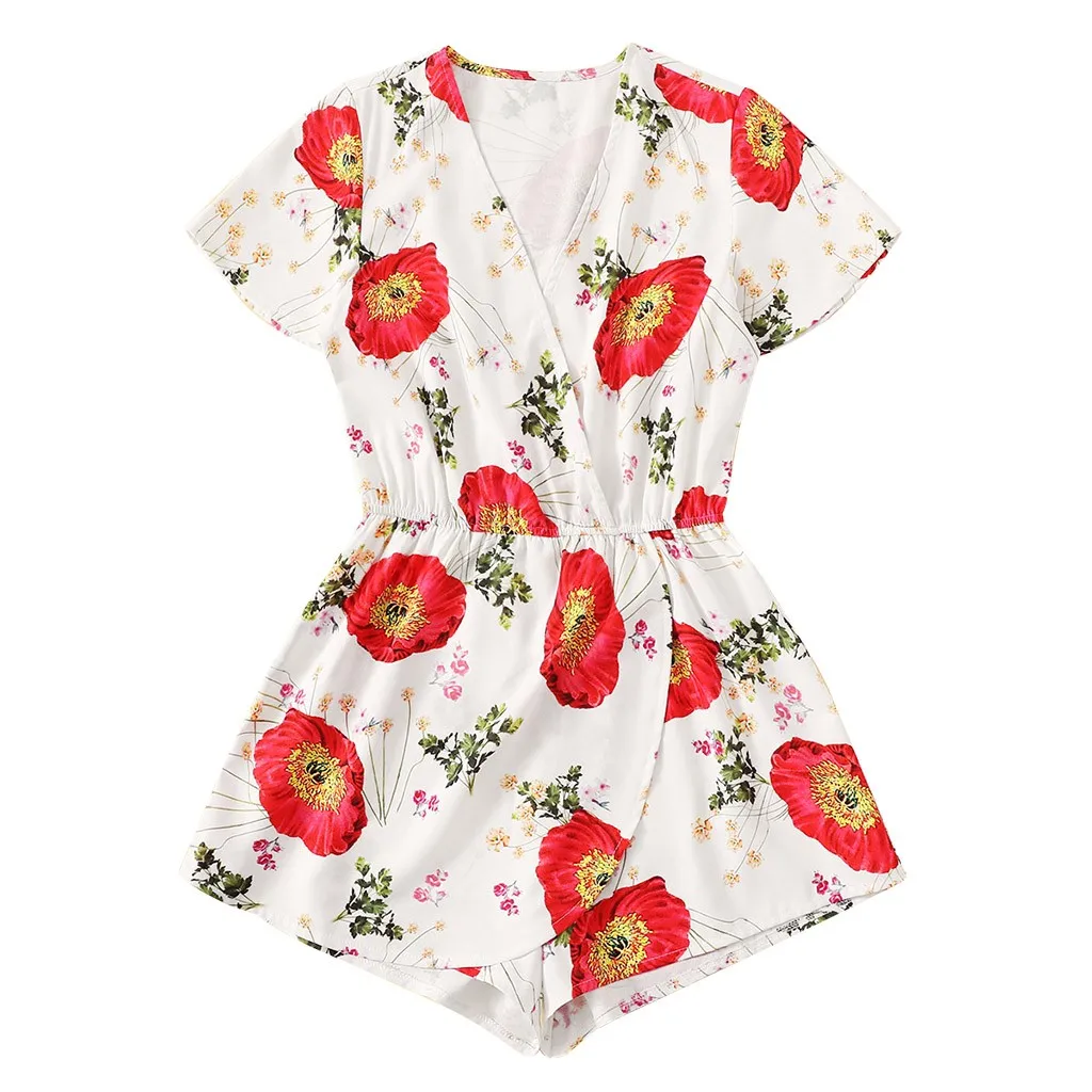 Женский комбинезон кружевной женский большого размера с богемным принтом