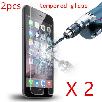 Защитное стекло KALUOS 2 шт. закаленное 2.5D для iPhone 4 5 5s 5c SE 6s 6 7 8 Plus X HD | Мобильные