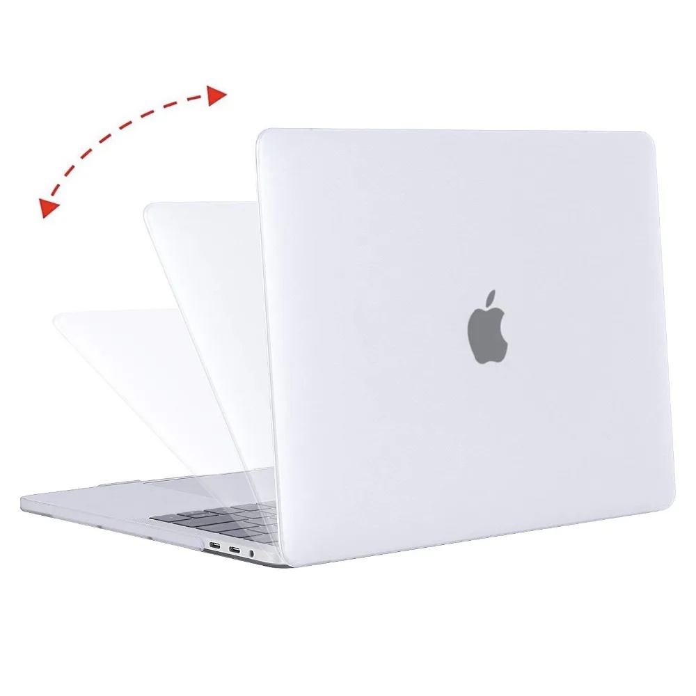 Прозрачный матовый Coque для Macbook Pro 13 Пластик чехол Обложка ноутбука жесткий 15 2018pro