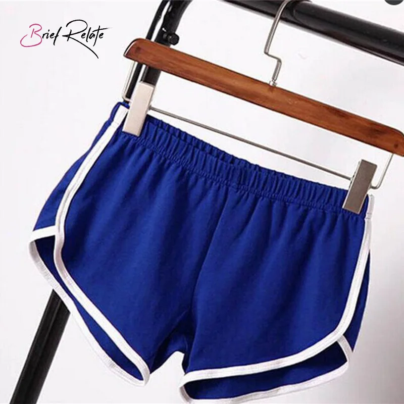 Brief Relate Sports Shorts Women Summer High Waist Pants Wide Leg Casual Cotton Patchwork Leggings | Женская одежда