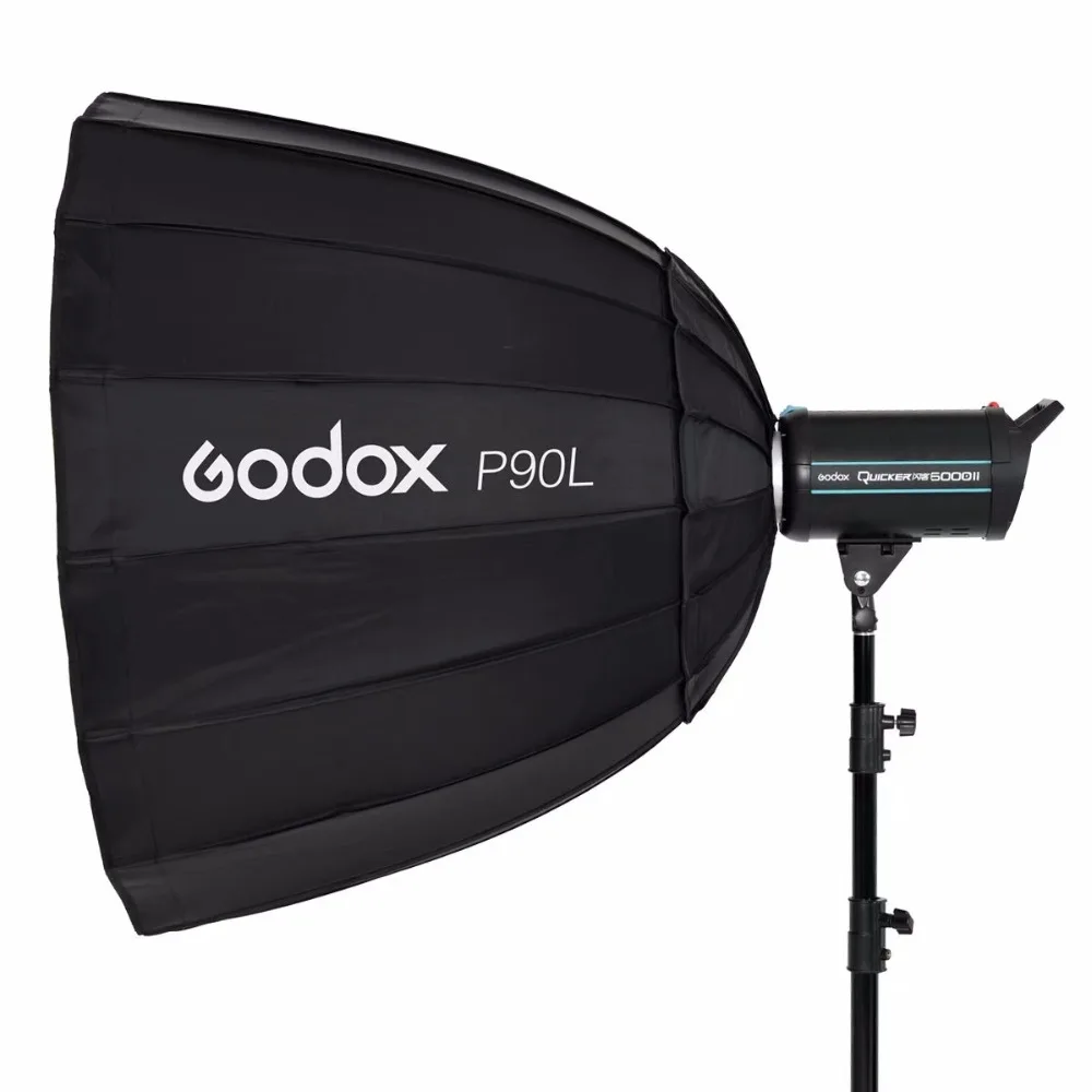 Портативный параболический софтбокс Godox P120L 120 см с креплением Bowens для студийная