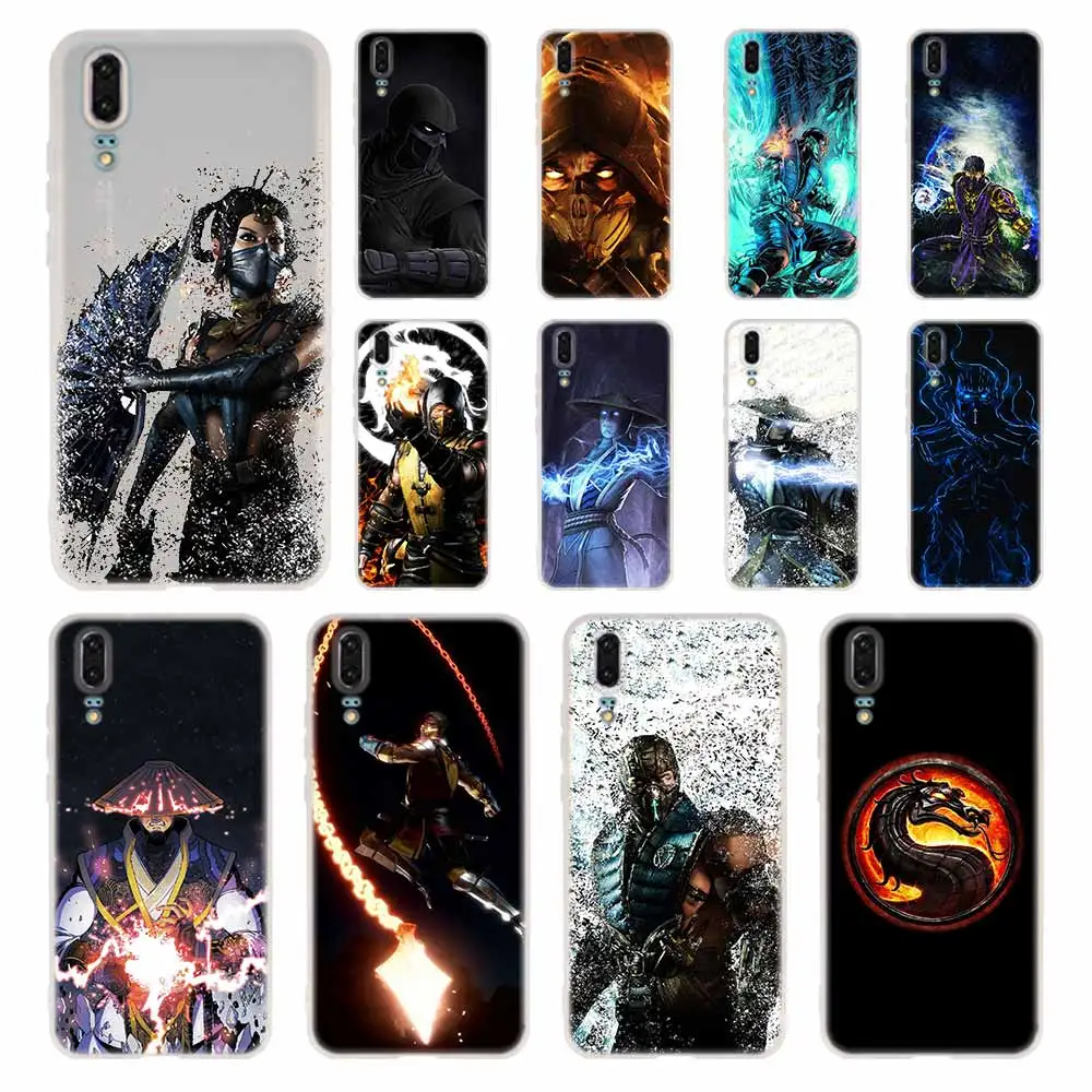 Чехол для телефона Mortal Kombat Huawei P40 P9 P10 P20 P30 Lite Cases Pro P Smart 2019 мягкий чехол|Бамперы| |