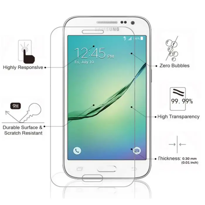 10 шт./лот Премиум закаленное Стекло для samsung Galaxy Core 2 II G355H G3559 Экран протектор
