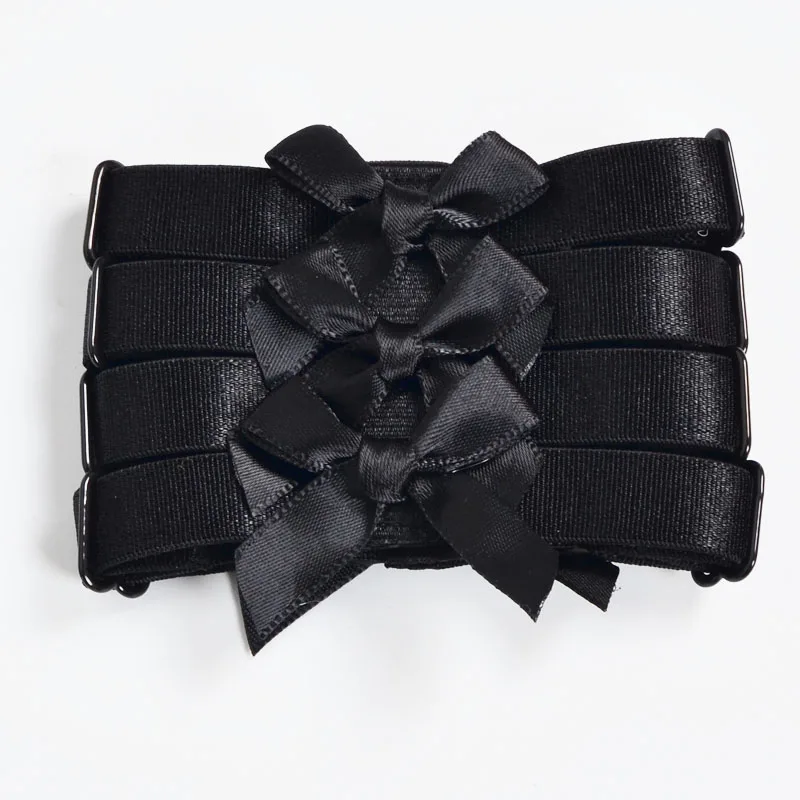 Модный черный сексуальный браслет на руку ремешок запястье упряжка с бантом и