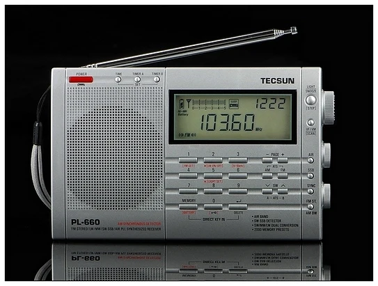 Радиоприемник TECSUN PLL SSB VHF AIR радиоприемник FM/MW/SW/LW многодиапазонный Двойное