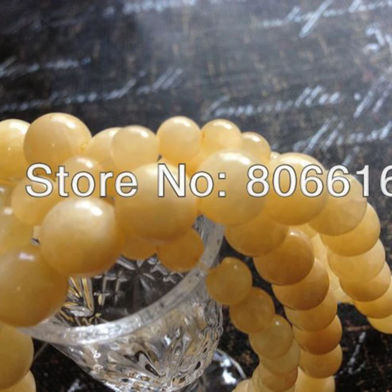 

6-10MM Natural Yellow Jewellery Loose Strands Semi-precious Stone Jewelry Beads