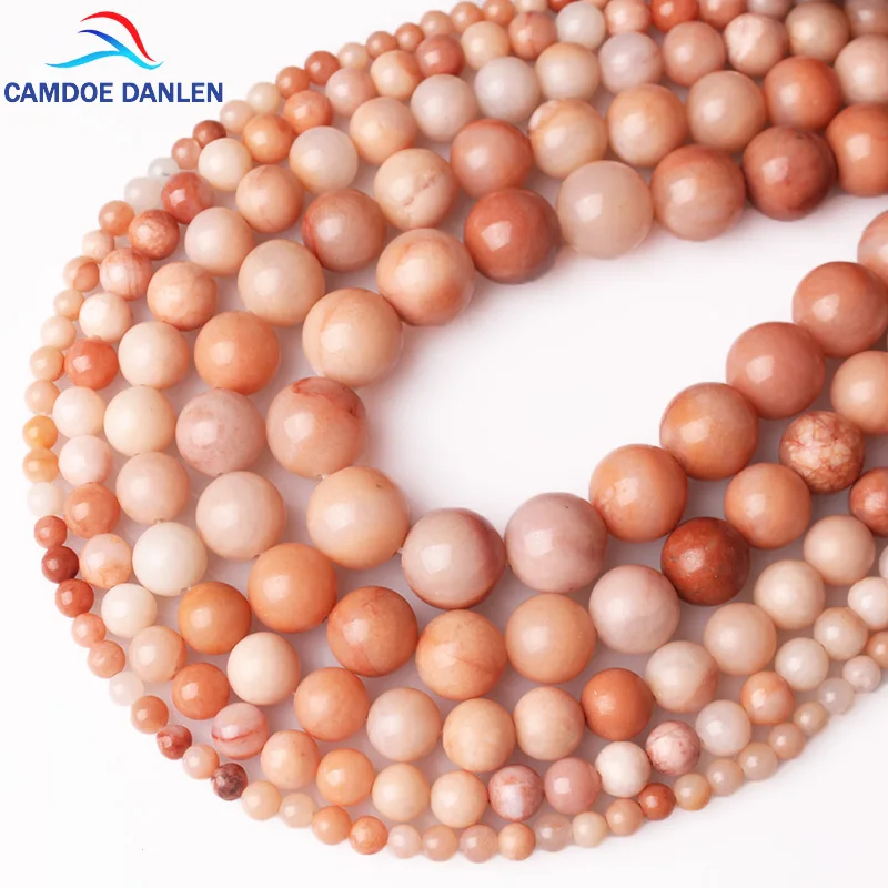 Pink Aventurine Натуральный камень Агаты кристаллы аметиста лавы тигровый глаз лазурит Амазонит Родонит круглые бусины россыпью сделай сам для изготовления ювелирных изделий - Цвет: Pink Aventurine
