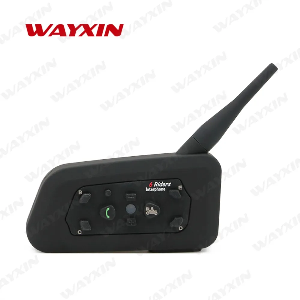 Домофон для мотоцикла WAYXIN беспроводной домофон мотоциклетного шлема Bluetooth