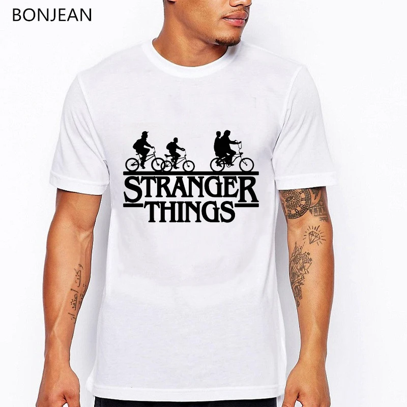 Мужская футболка с надписью s очень странные дела забавная тенниска
