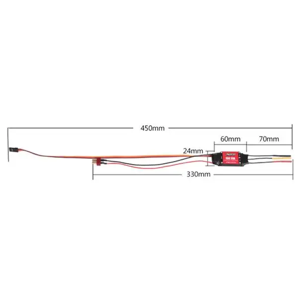 FMS Predator 40A 30A 20A бесщеточный ESC с 3A 2A Линейный BEC XT60 T Разъем для RC модели самолетов