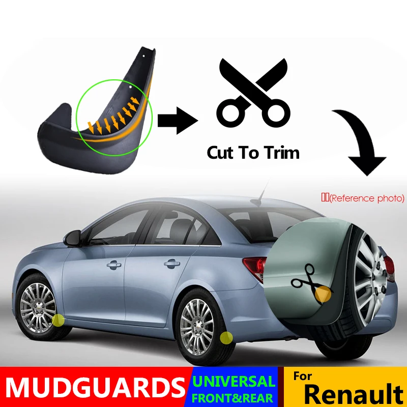 Набор универсальных брызговиков для Renault Megane Kwid Captur Clio Kadjar Espace Scala Zoe Laguna |