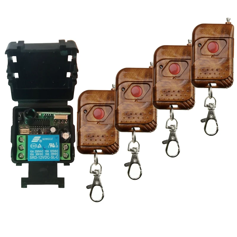 DC12V 24V 1CH беспроводной переключатель системы дистанционного управления