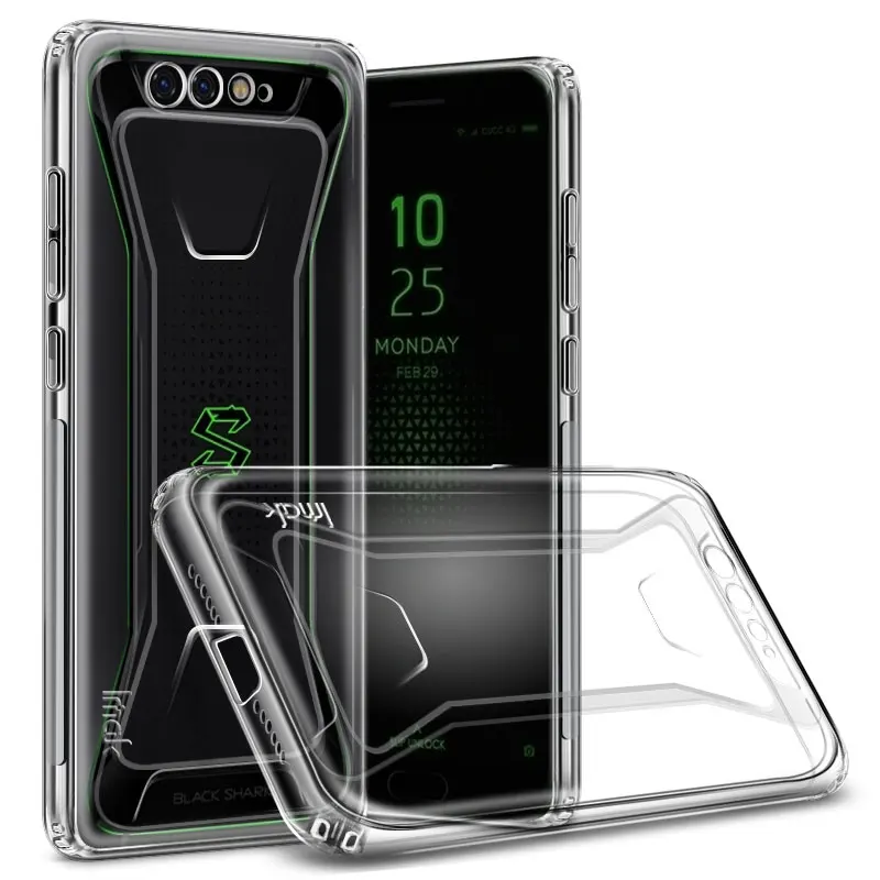 IMAK Clear Transparent TPU Case For Xiaomi Black Shark Soft Silicone Cover BlackShark |