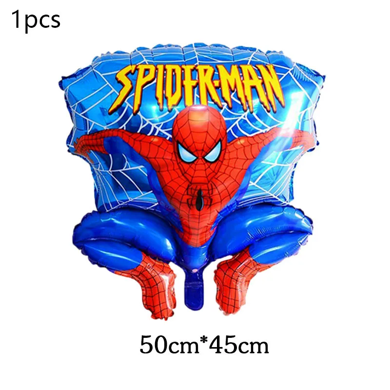 Красный 6pcs/lot Spiderman Foil Helium Balloons 30" Red Number Party Inflatable Ball Birthday Party Decoration Kids Toys Star Globos - Цвет: Красный