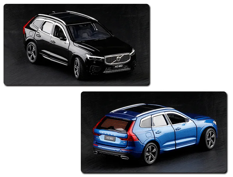 Новая модель 1/32 XC60 имитация внедорожника модель 6 открытые двери, колесный ремень амортизация игрушка автомобиль детская коллекция