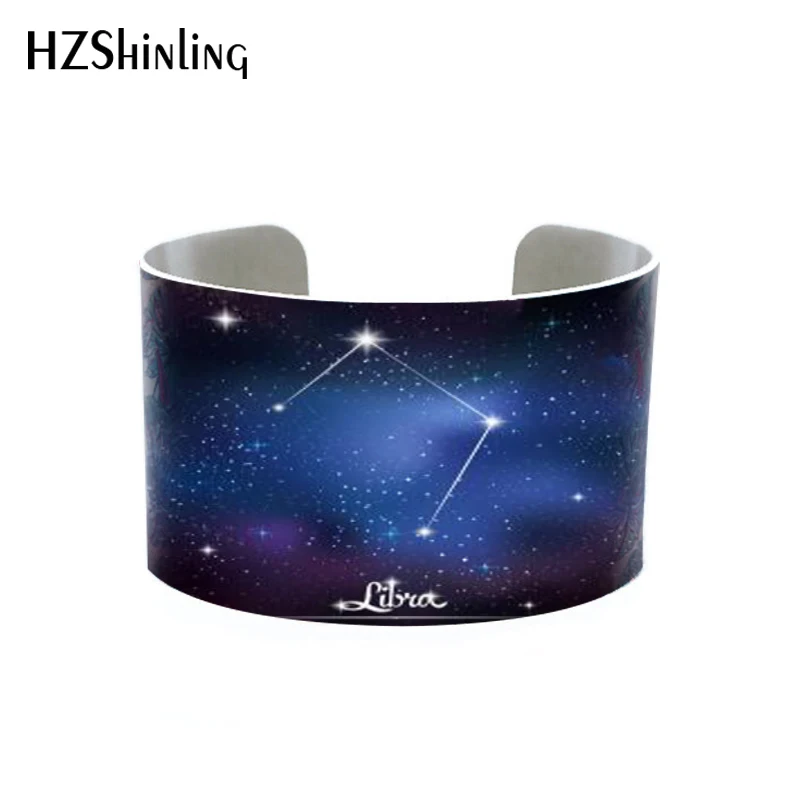 12 Gemini Зодиак Созвездие браслет LeoHandmade из алюминия расширяемый ювелирные изделия