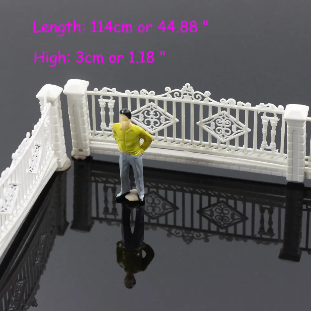 

GY43087, 44,88 дюйма, съемные заборы Для фоторяда, 3x23 см, масштаб 1:87 HO OO