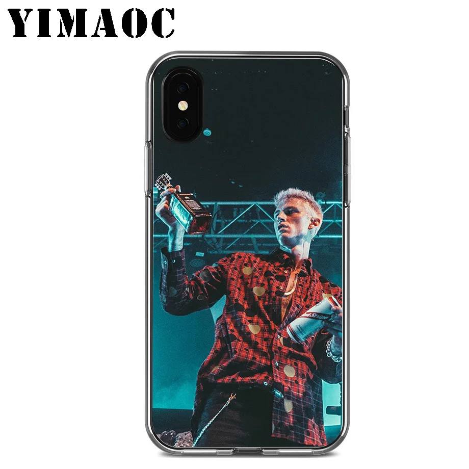 YIMAOC MGK пулемет Келли Мягкий силиконовый чехол для Apple Iphone 11 Pro Xr Xs Max X 10 8 Plus 7 6S 6 SE 5S 5