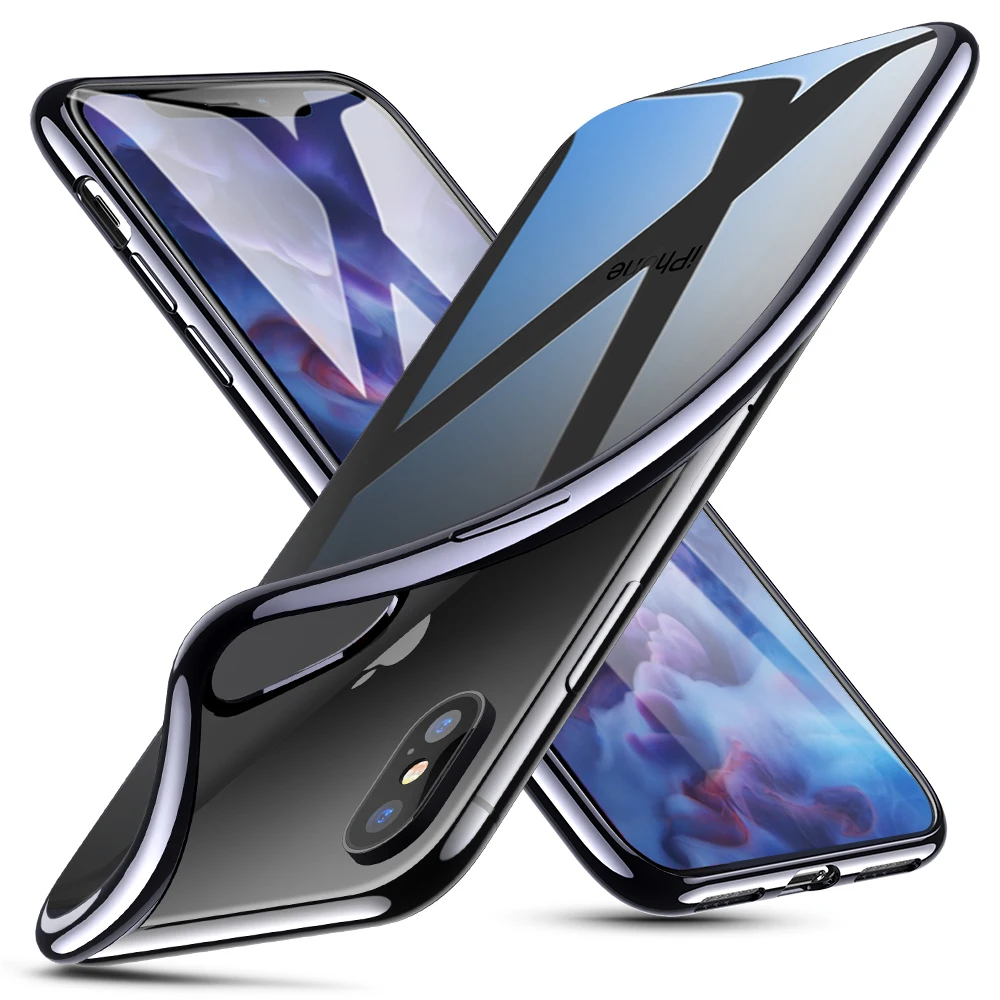 ESR 1 мм Ультратонкий Мягкий ТПУ покрытие рамка чехол для телефона для iPhone XS XR XS Max чехол Полный Чехол для iPhone XS XR XS Max чехол для телефона