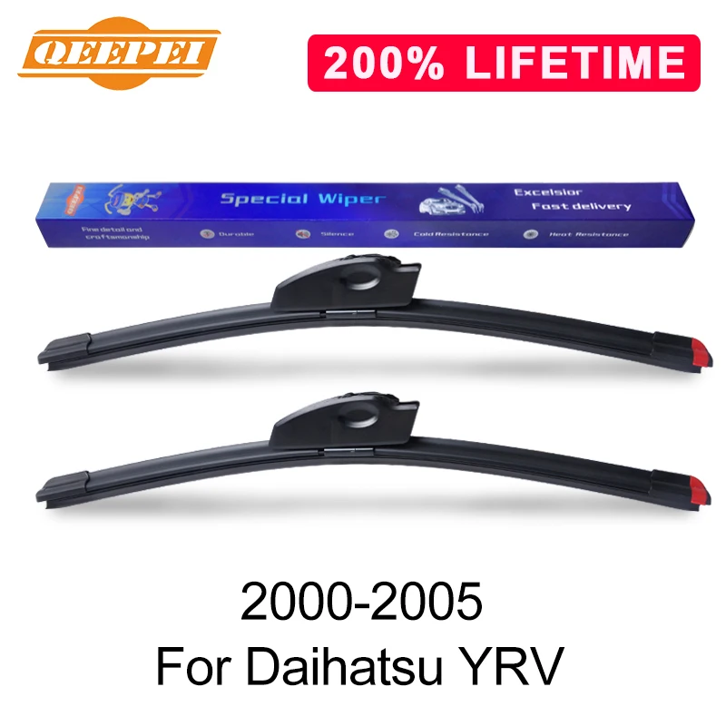 QEEPEI Замена стеклоочистителя для Daihatsu YRV 2000 2005 ветровое стекло натуральный каучук