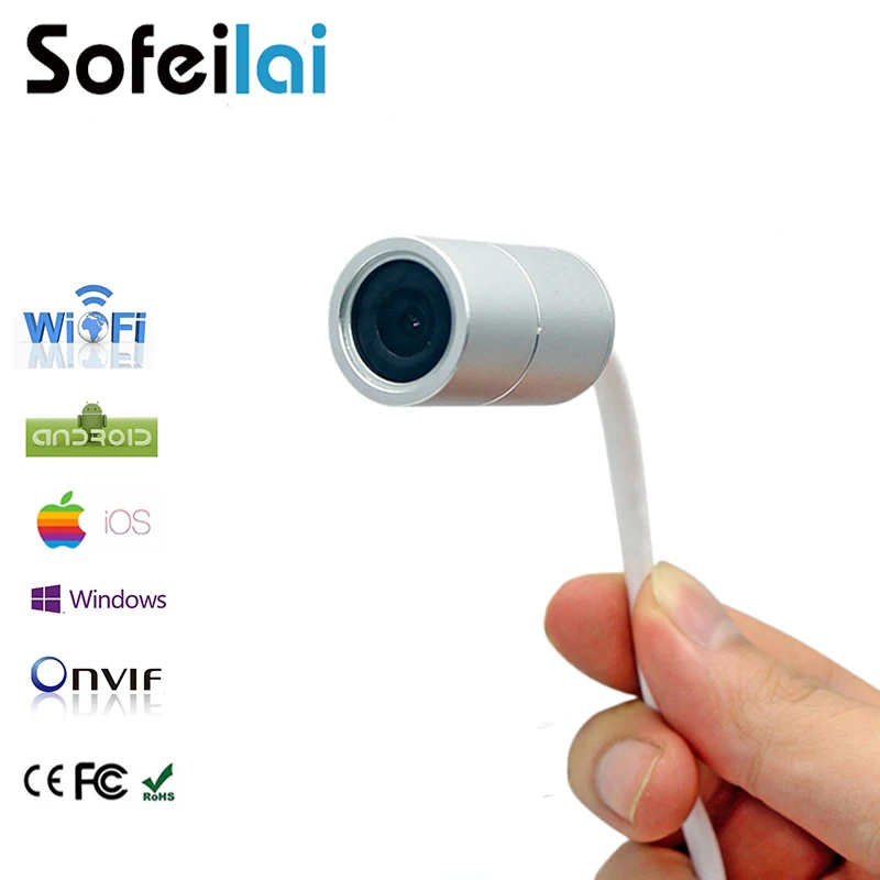 WIFI P2P IP мини камера HD 720P H.264 микро камеры ip67 Обнаружение движения onvif Micro sd карта