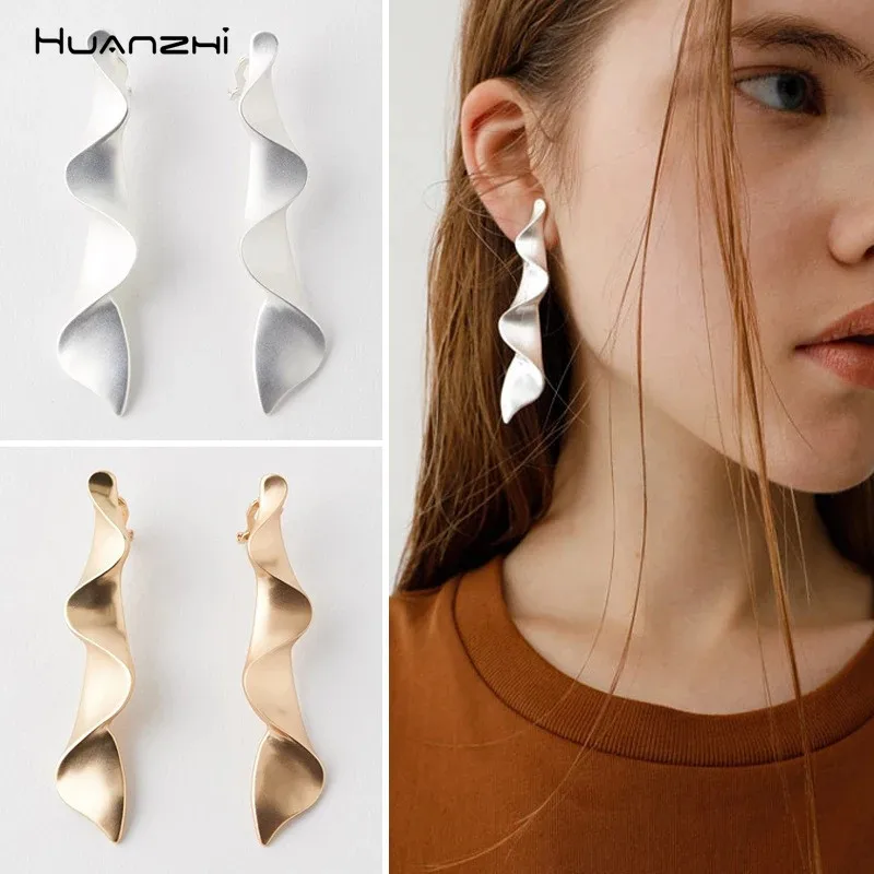 HUANZHI 2019 спиральные искажающие гиперболы геометрические индивидуальные длинные