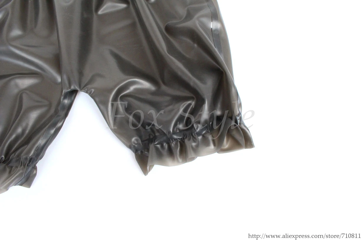 Мужские трусы боксеры белые латексные шорты сексуальное нижнее белье реальные