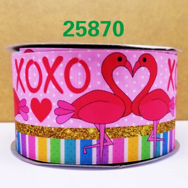 Ленты 50 ярдов мультфильм напечатанные grosgrain ленты 25872 - Цвет: 25870