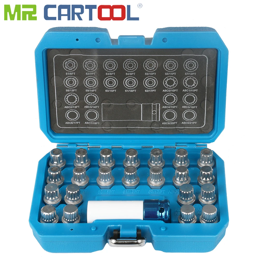 Mr Cartool 10 23 шт. Противоугонная муфта с винтовой нарезкой набор для Vw Volkswagen Audi Benz Bmw E46