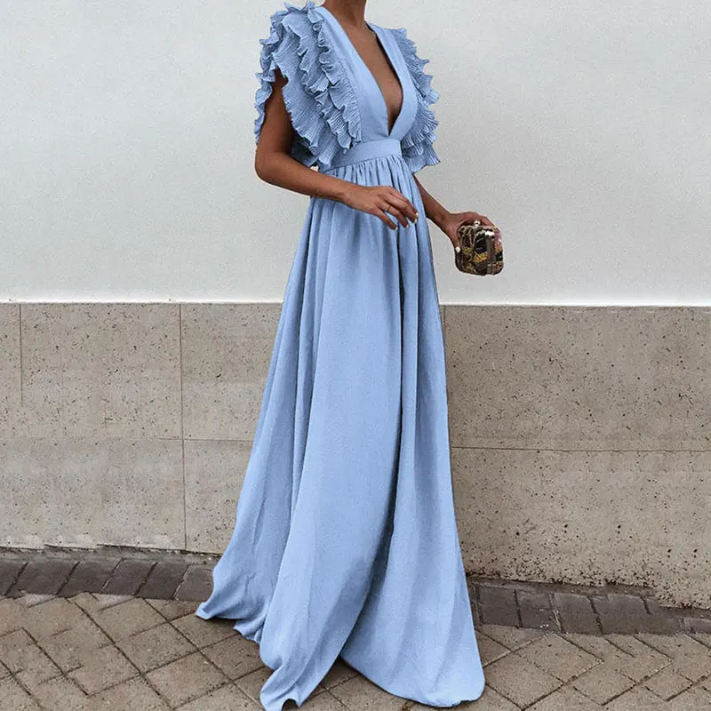 Для женщин модное богемное платье Vestidos пикантные вечерние Макси Новинка весны