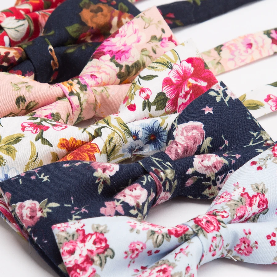 IHGSNMB галстук-бабочка с цветочным принтом для мужчин и женщин | Аксессуары одежды