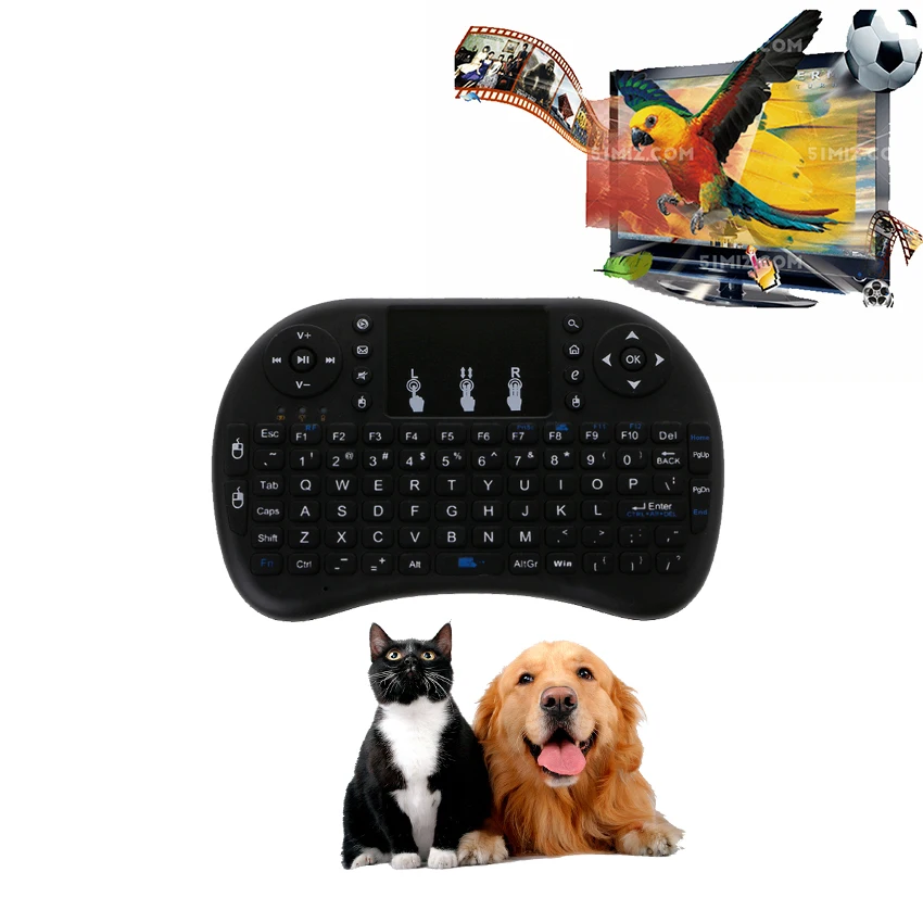 2 4 GHz Беспроводная i8 Клавиатура Тачпад Fly Air мышь для Android TV BOX PS3 на английском
