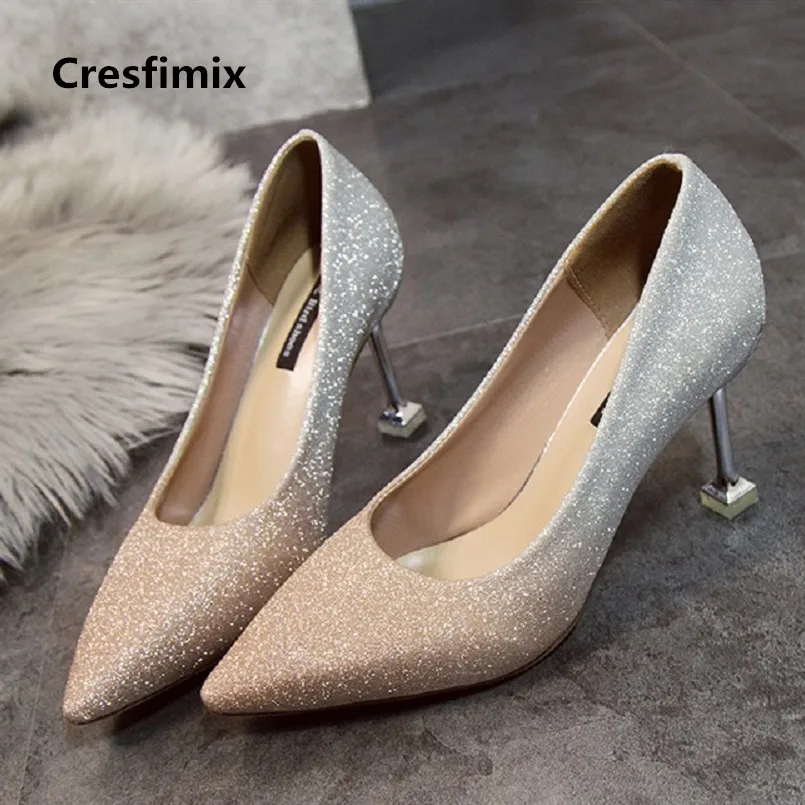 Cresfimix femmes hauts talons/женские пикантные удобные вечерние туфли на высоком каблуке
