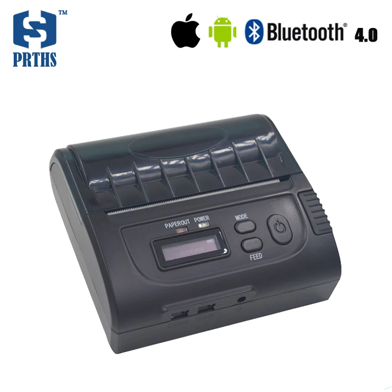 3 дюйма IOS bluetooth принтер с дисплеем Портативный impressora termica 80 мм pos чеков поддержка