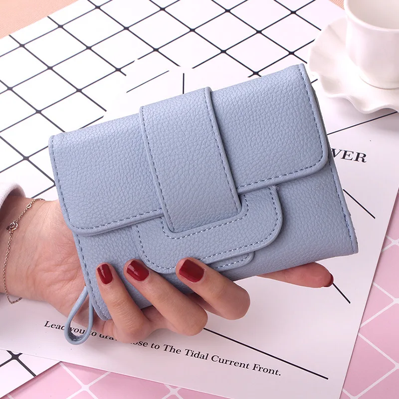 2017 Новый роскошный мягкий кожаный женский кошелек с застежкой модный клатч тремя