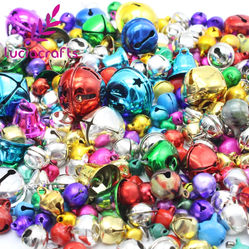 Lucia crafts 50 г/лот разные цвета в произвольном порядке Размер Милый Колокольчик для DIY рождественской вечеринки декоративные аксессуары H0201